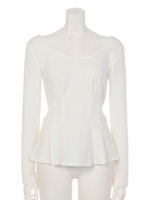 Back LaceタックTOP/WHT