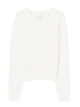 SフェザーヤーンMIXニットTOP/WHITE