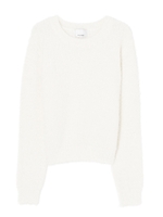 SフェザーヤーンMIXニットTOP/WHITE