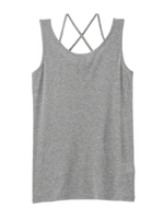 [L]バッグクロスタンクトップ/グレー系(410)