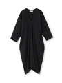 トリアセテートサテンワンピース/ブラック(019)