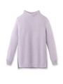 ハイネックニットプルオーバー/ライトパープル(081)