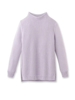 ハイネックニットプルオーバー/ライトパープル(081)