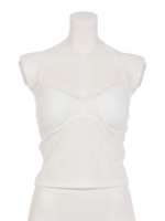 レースインナー2WAYビスチェTOP/WHT