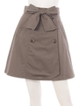 Aライントレンチスカート（追加生産)/カーキ