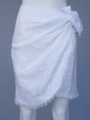FLAT LINEN SKIRT/ホワイト