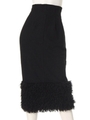 Fur skirt/ブラック