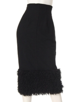 Fur skirt/ブラック