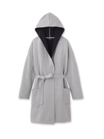 [S]ダブルフェイスニットカーディガン/ライトグレー(911)