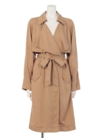 【Lady like】テンセルラップトレンチコート/キャメル