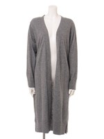 ハイゲージロングカーデ/カーキ