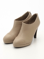 バックジップアンクルブーティ/BEIGE