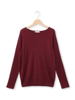 リブ編みドルマンスリーブニット/グレー系(010)