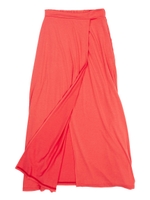 レーヨンミックスストレッチロングスカート/GREY