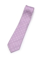 レジメストライプドット柄シルクネクタイ/ライトパープル(881)