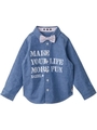 MAKE YOUR LIFE L/S SHIRT/BLUE