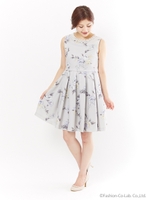 ゴージャスビジューワンピース/キナリ（無地）