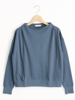 スタンドネックミニ裏毛プルオーバー/アイボリー