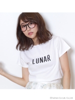 バックリボンロゴTシャツ/ホワイト