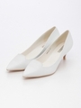 オペラカットポインテッドトゥパンプス/WHITE
