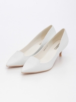 オペラカットポインテッドトゥパンプス/WHITE