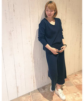 タック入りガウチョパンツ