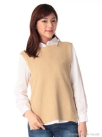 ニットベスト/ネイビー