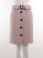 バイカラーディテールスカート/ネイビー