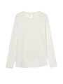 【O】バックサテンカットTOP/WHITE