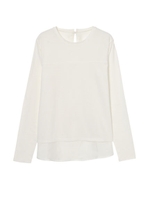 【O】バックサテンカットTOP/WHITE