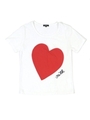 HEART BIG Tee/ブラック×レッド