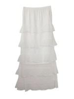 [LAVENDER LINE]dottulle tiered skirt/white