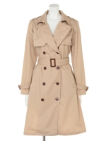 【anap mimpi】ミリタリーツイルトレンチコート/BEG