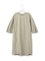 コットンギャザースリーブワンピース/ネイビー(093)