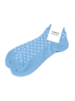 ダイヤ小紋アンクルソックス/ライトブルー(091)