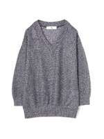 ニットソーＶネックドルマン/ネイビー(120)