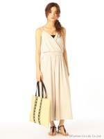 カットカシュクールオールインワン/ブラック