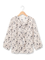 シフォンフラワープリントブラウス/ピンク(172)