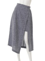 レイヤードライクロングスカート/テラコッタ