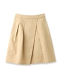 グログランアシメタックスカート/キャメル(041)