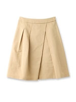 グログランアシメタックスカート/キャメル(041)