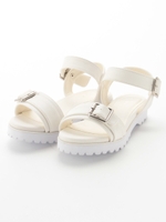 シロ底甲ベルトサンダル/White