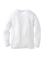 ダイヤボーダーモックネックカットソー/グレー(412)