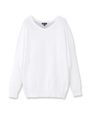 ドルマン風ニットプルオーバー/ホワイト(502)