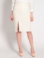 フロントスリットタイトスカート/ブラック