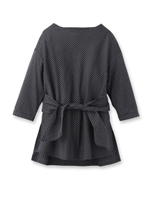 リボンディテールクロスシャツ/ネイビー(393)