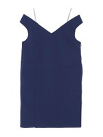 Ladyオフショルキャミboxワンピース/ネイビー