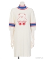 TEEN POWER RIB KNIT ONE-PIECE/OFF WHITE