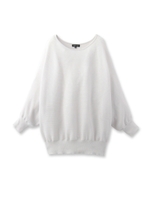 [L]ドルマンニットプルオーバー/レッド(062)