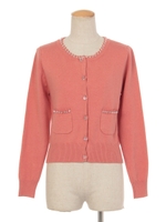 クリアビシューカーデ/オフホワイト